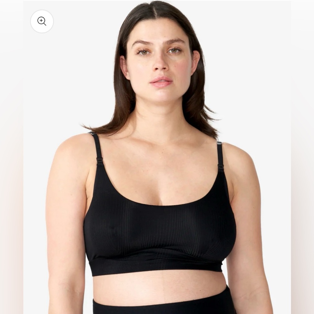Everyday Scoop Neck Wireless Bra - Black
